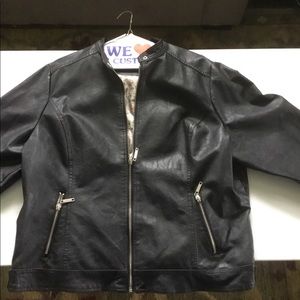 Joujou faux leather biker jacket sz 2x